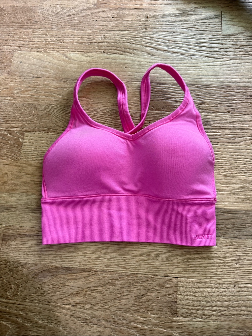 PINK Victoria's Secret Bright Pink Seamless Sports Bra